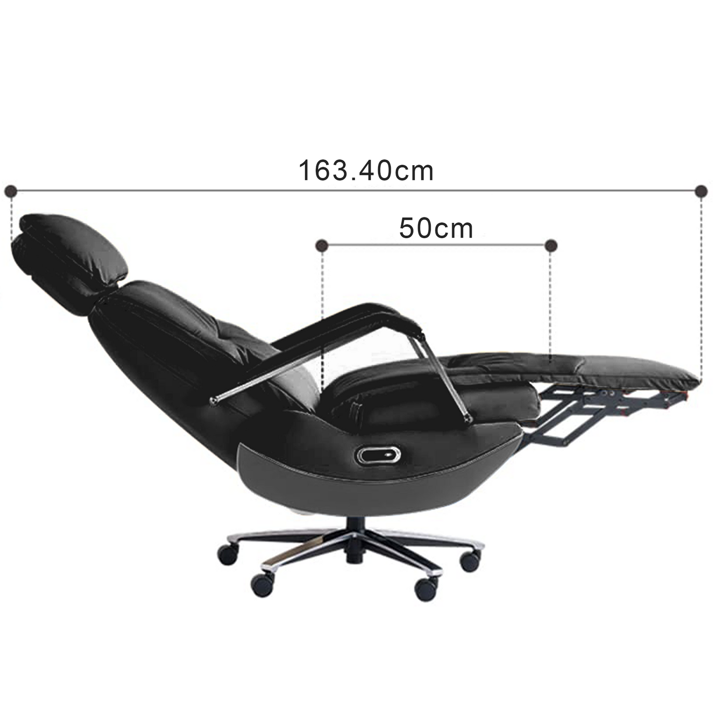 Silla de Oficina Eléctrica Carlo - Sillón Relax Reclinable con Función Masaje