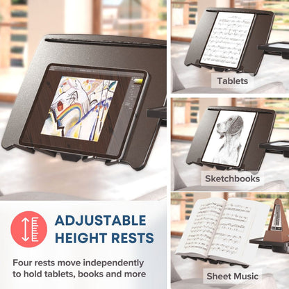 Soporte para Portátil con Ruedas y Brazo Articulado - Mesa Auxiliar Ajustable para Teletrabajo y Oficina