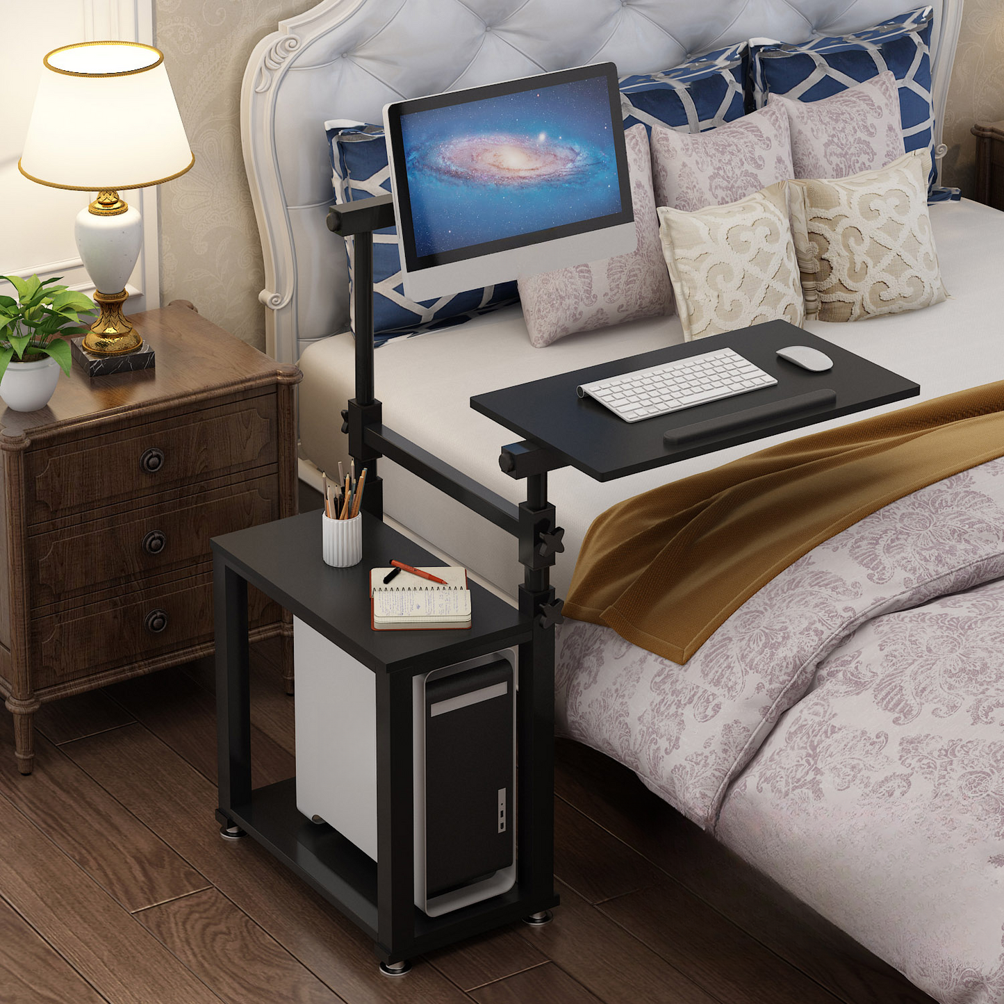 Escritorio Móvil Sit-Stand Regulable en Altura | Mesa de Trabajo Ergonómica