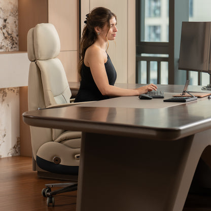 Silla de Oficina Eléctrica Carlo - Sillón Relax Reclinable con Función Masaje