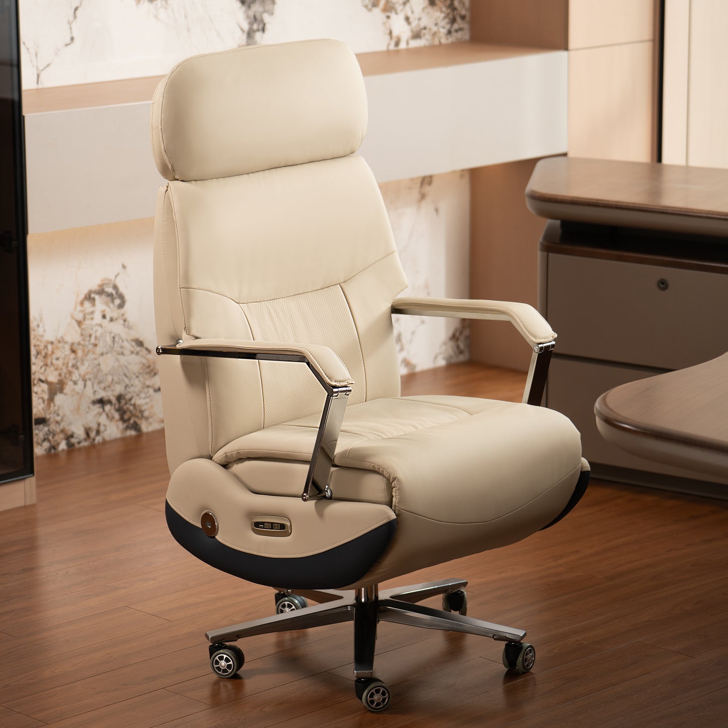 Silla de Oficina Eléctrica Carlo - Sillón Relax Reclinable con Función Masaje