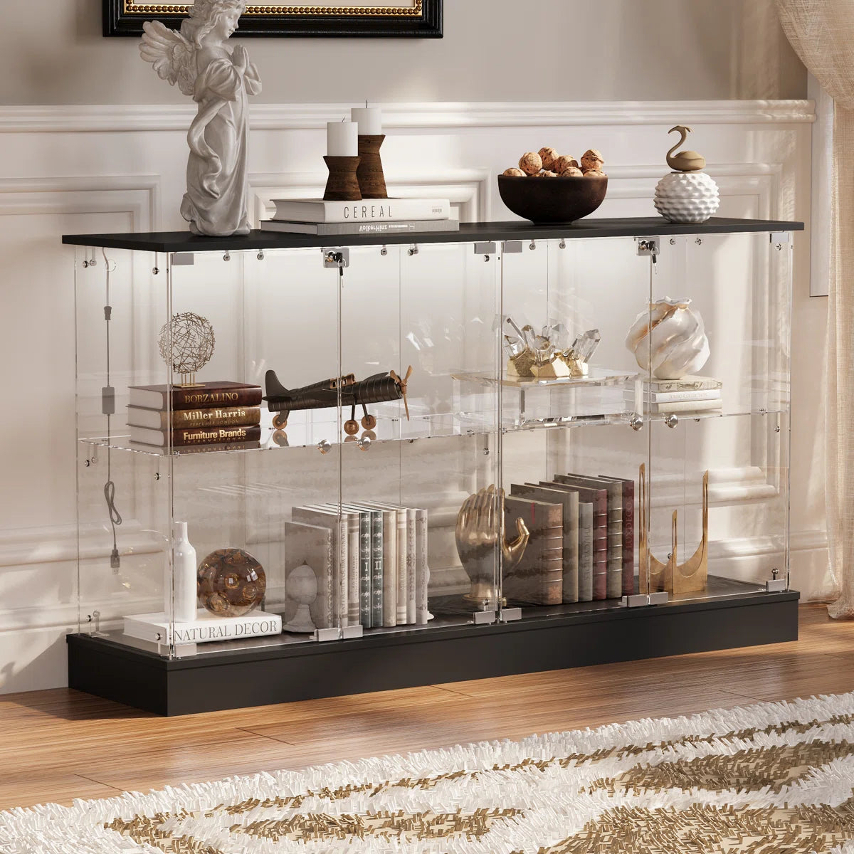 Vitrina de Cristal con Llave e Iluminación LED - Magnus
