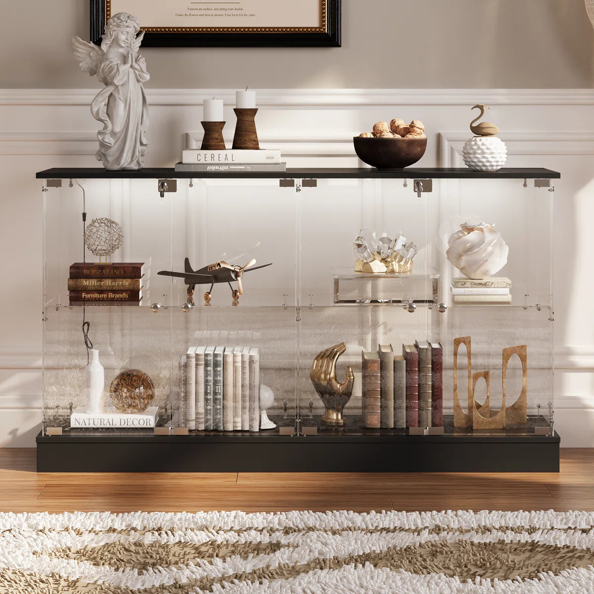 Vitrina de Cristal con Llave e Iluminación LED - Magnus