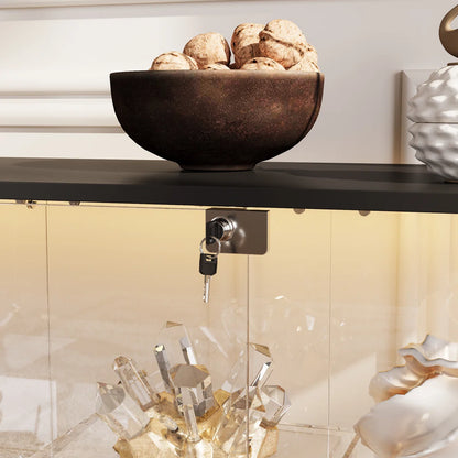 Vitrina de Cristal con Llave e Iluminación LED - Magnus