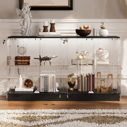 Vitrina de Cristal con Llave e Iluminación LED - Magnus