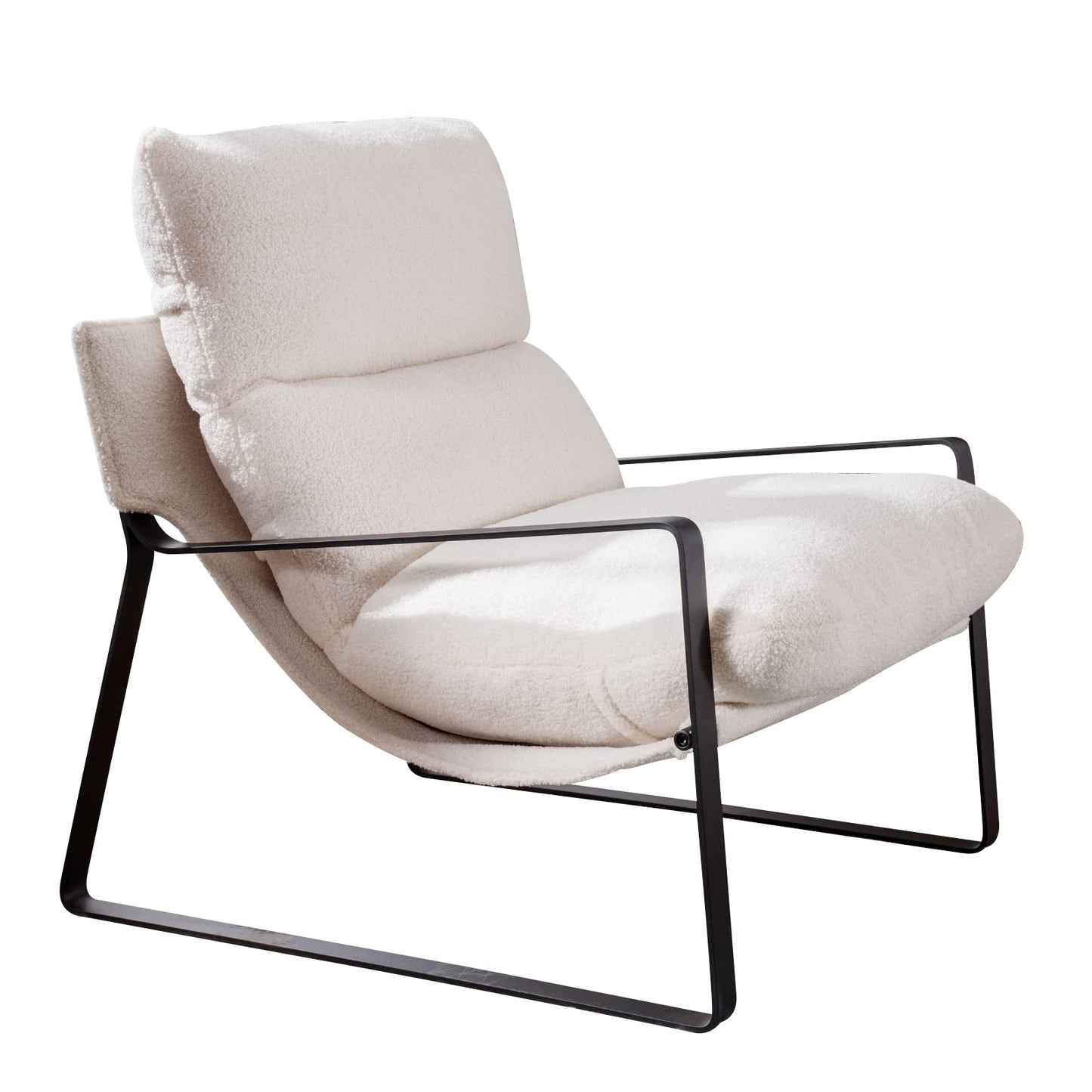 Sillón de Acento Moderno con Cojín Extra Acolchado - Butaca Elegante para Salón