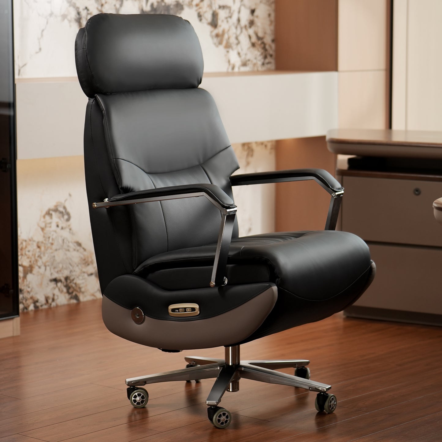 Silla de Oficina Eléctrica Carlo - Sillón Relax Reclinable con Función Masaje