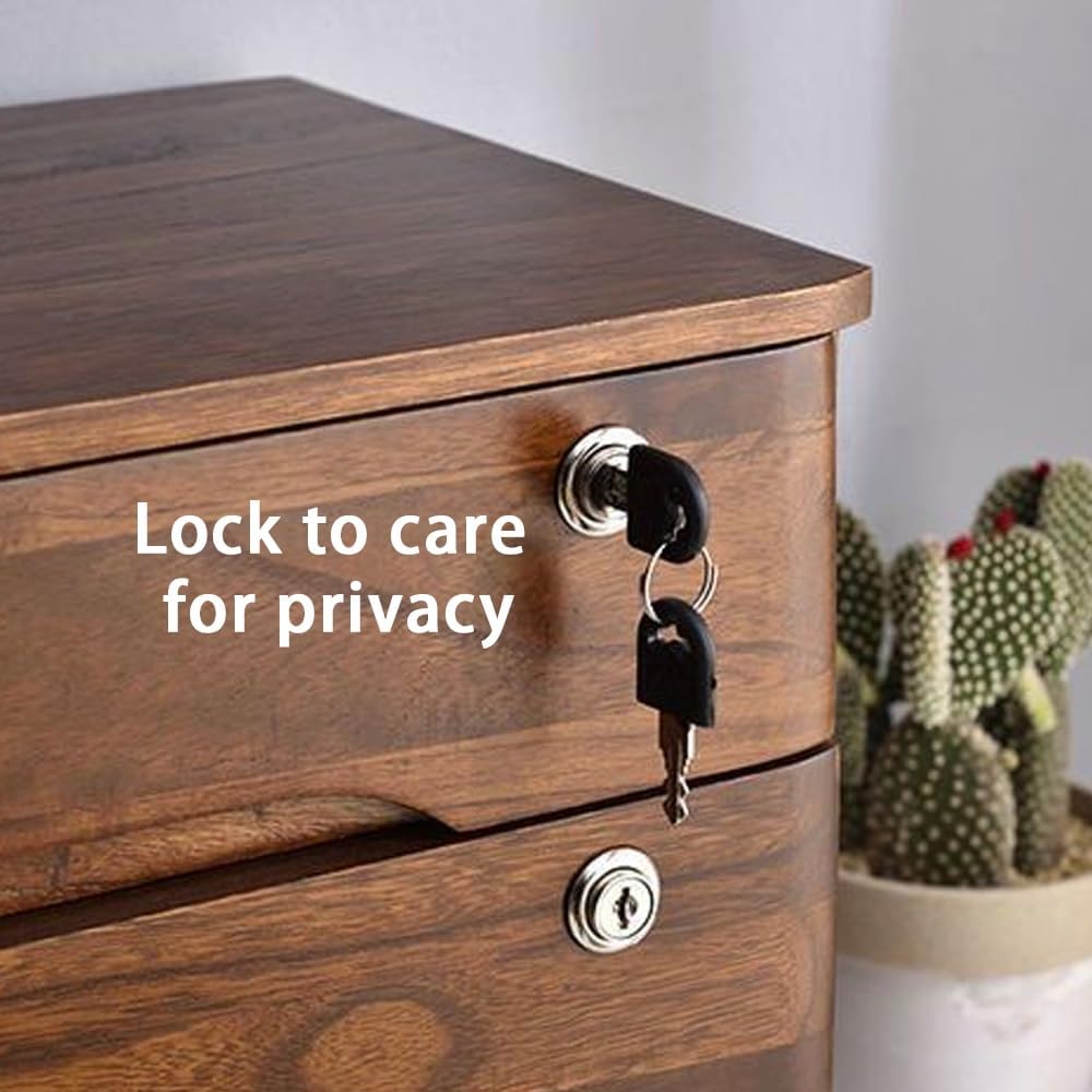 Archivador de Madera Jones con Llave para Escritorio
