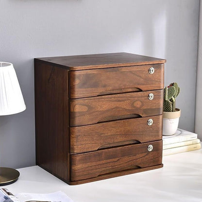 Archivador de Madera Jones con Llave para Escritorio