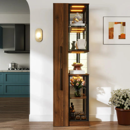 Vitrina de Cristal Jones con Iluminación LED - 178 cm