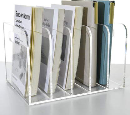 Revistero de Acrílico Magnus - Soporte Transparente para Revistas y Catálogos
