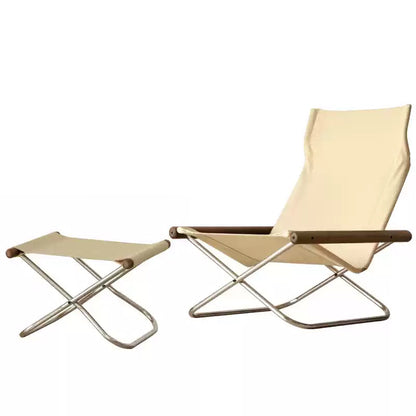 Sillón Plegable Nychair X de Tela y Madera de Haya - Diseño Japonés Lounge