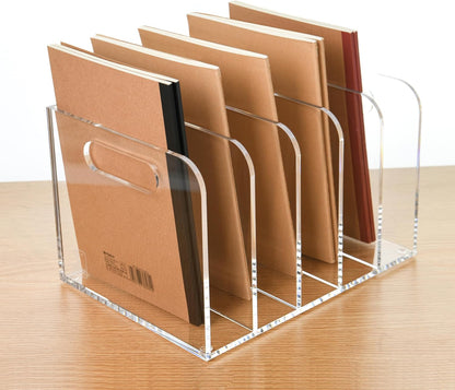 Revistero de Acrílico Magnus - Soporte Transparente para Revistas y Catálogos