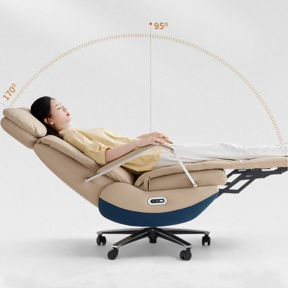 Silla de Oficina Eléctrica Carlo - Sillón Relax Reclinable con Función Masaje
