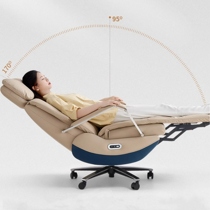 Silla de Oficina Eléctrica Carlo - Sillón Relax Reclinable con Función Masaje
