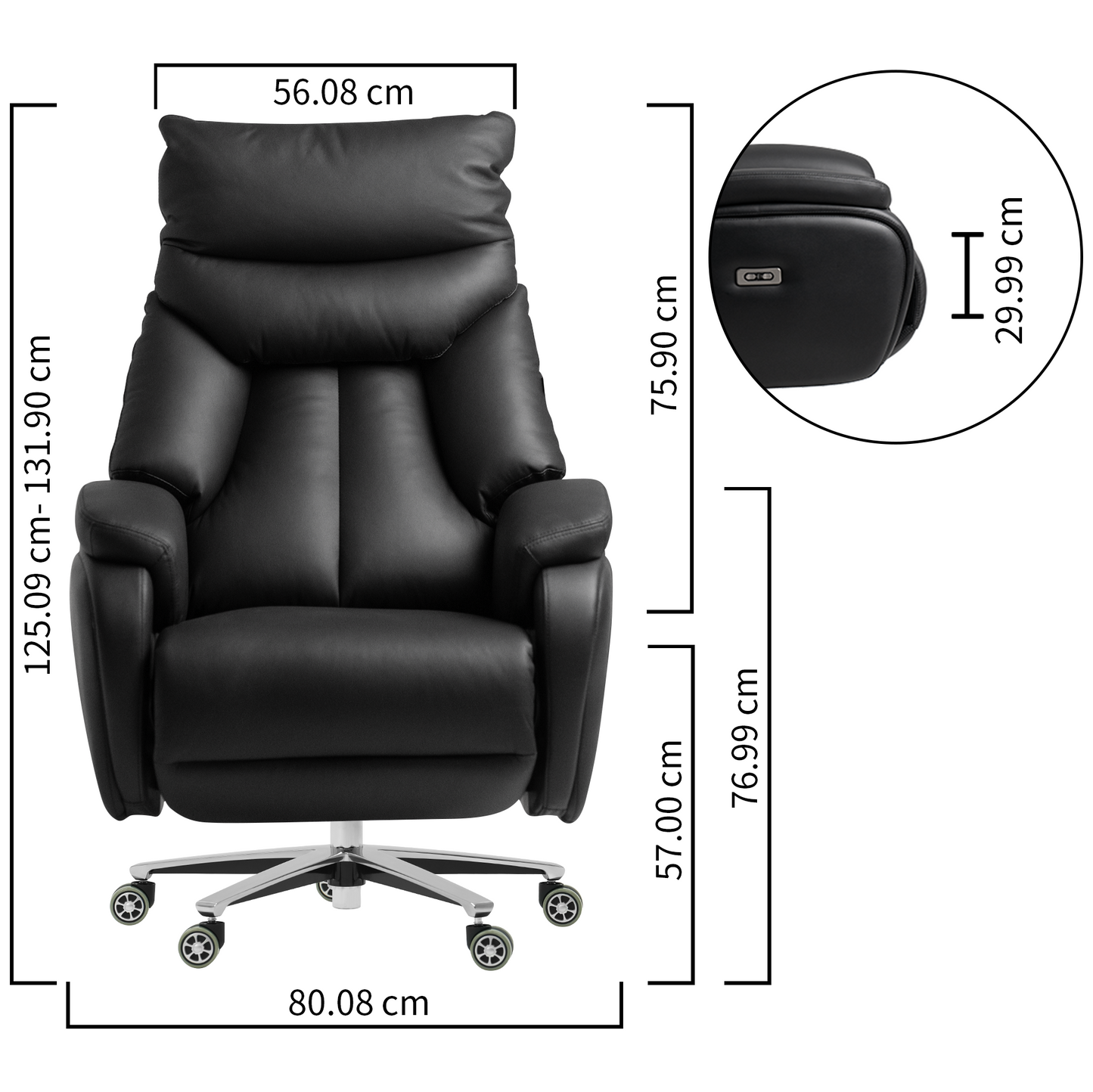 Sillón Relax Eléctrico Coast - Butaca Reclinable con Control Automático