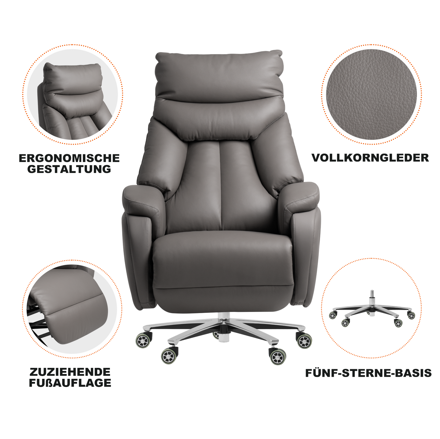 Sillón Relax Eléctrico Coast - Butaca Reclinable con Control Automático