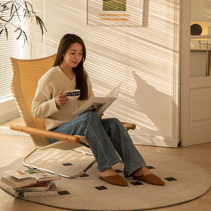 Sillón Plegable Nychair X de Tela y Madera de Haya - Diseño Japonés Lounge