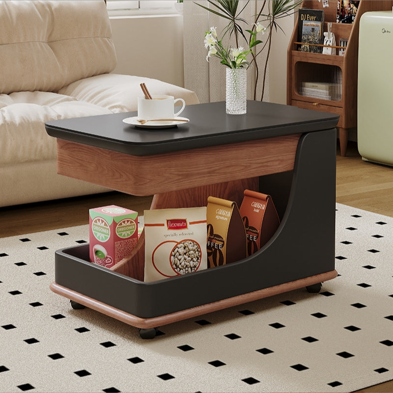 Mesa de Centro Móvil ROYA - Mesa Auxiliar con Ruedas y Diseño Moderno