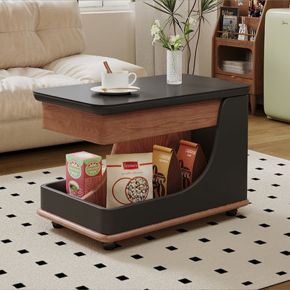 Mesa de Centro Móvil ROYA - Mesa Auxiliar con Ruedas y Diseño Moderno