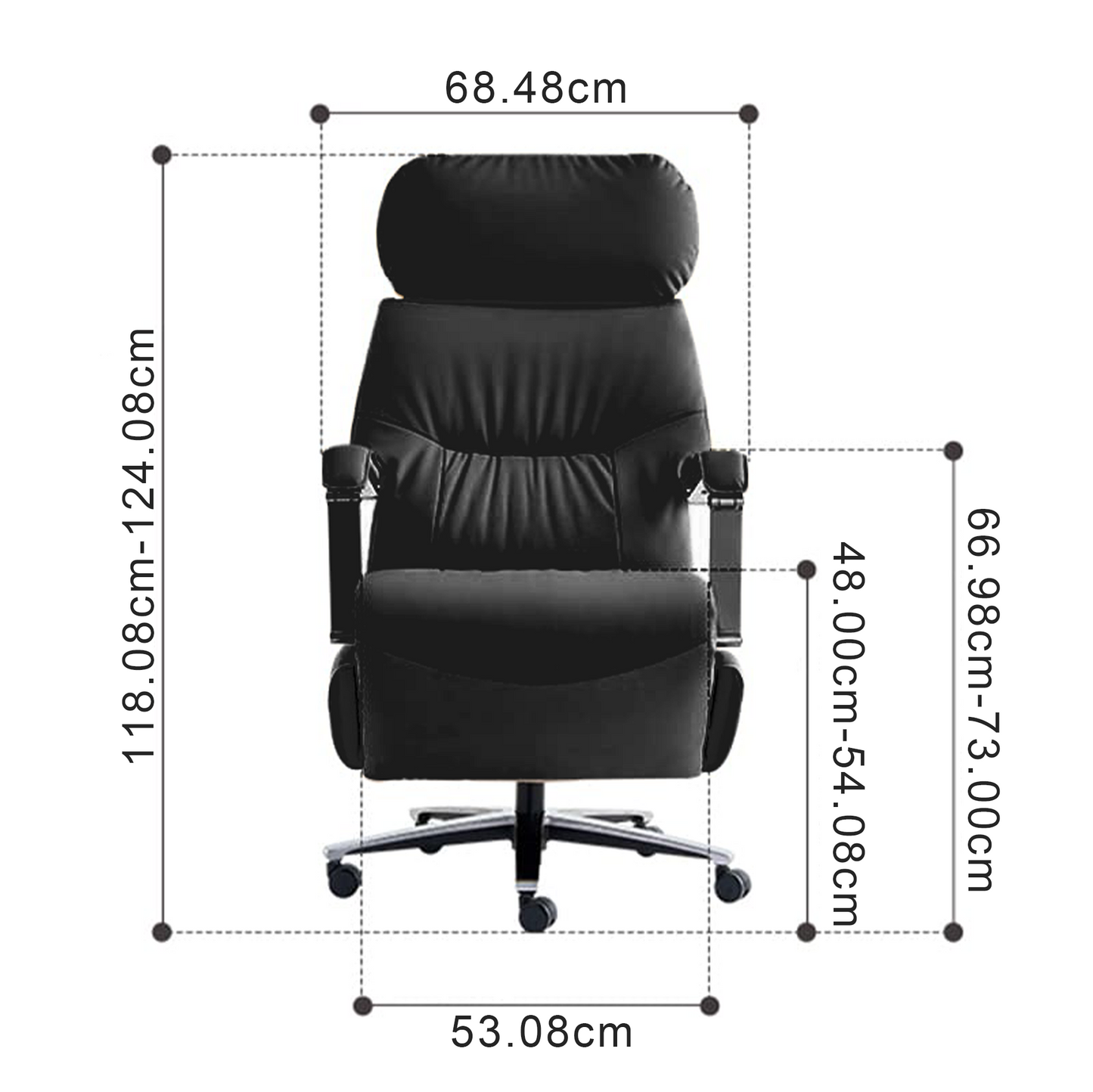 Silla de Oficina Eléctrica Carlo - Sillón Relax Reclinable con Función Masaje
