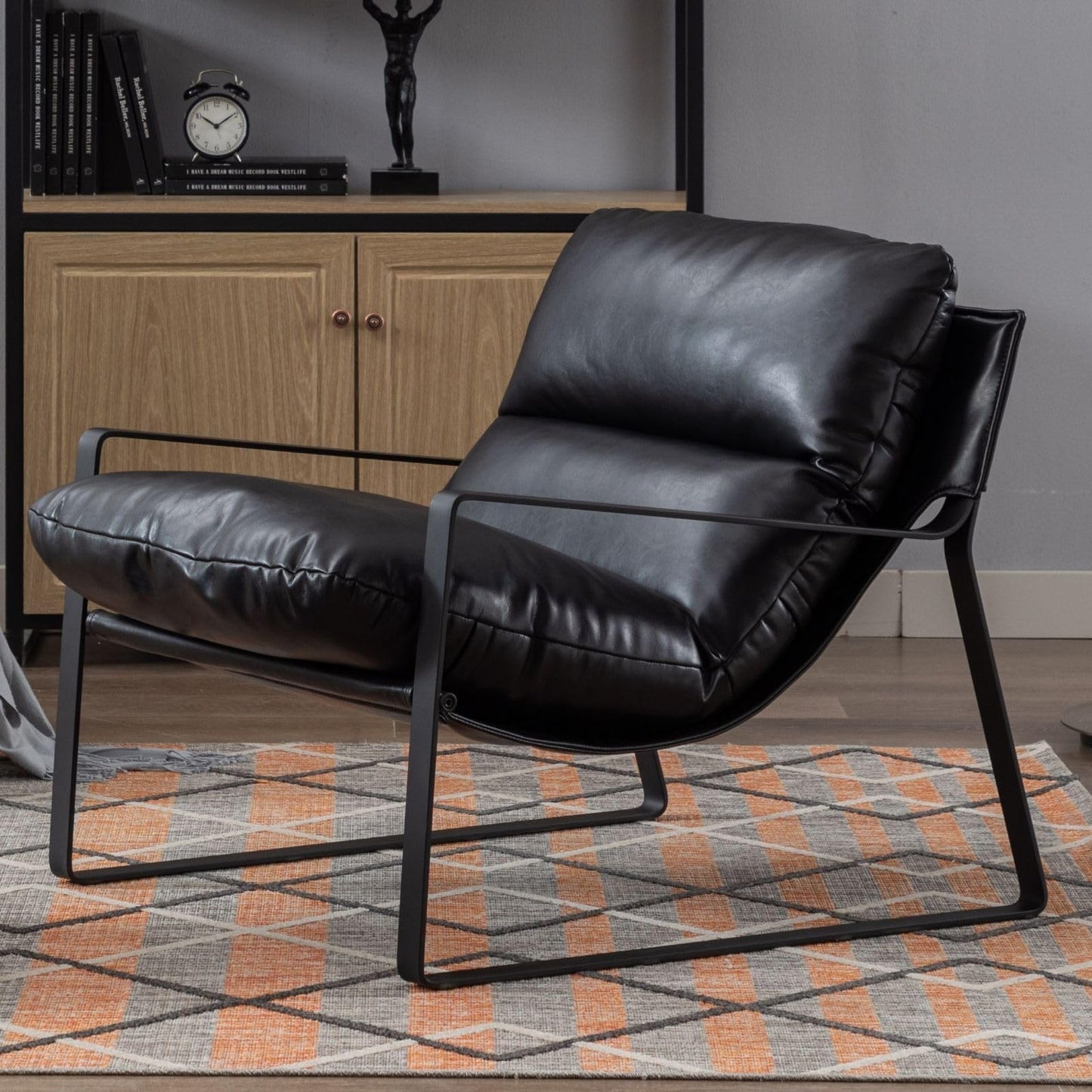 Sillón de Acento Moderno con Cojín Extra Acolchado - Butaca Elegante para Salón