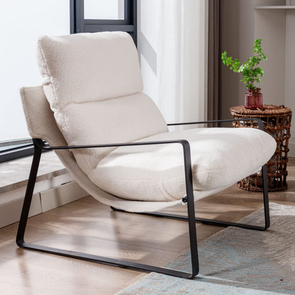 Sillón de Acento Moderno con Cojín Extra Acolchado - Butaca Elegante para Salón