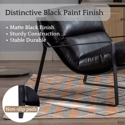 Sillón de Acento Moderno con Cojín Extra Acolchado - Butaca Elegante para Salón