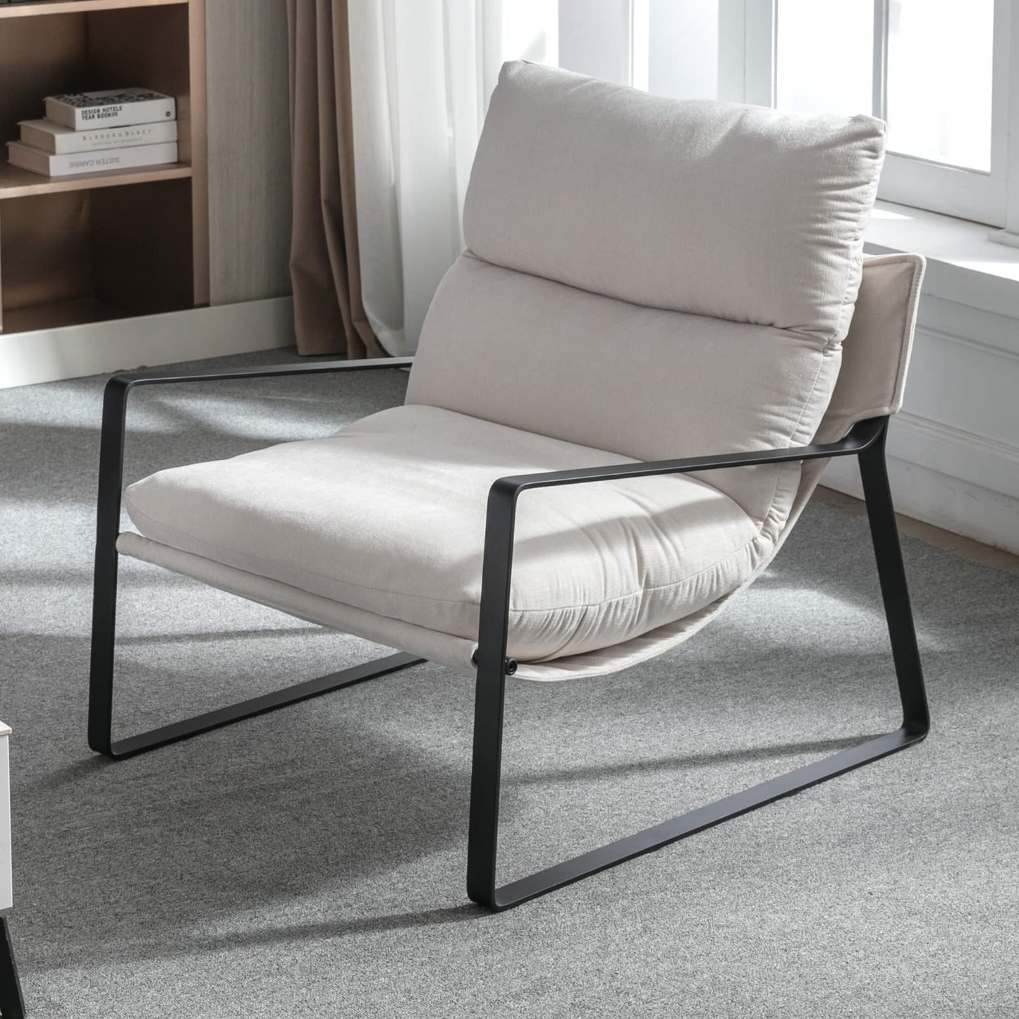 Sillón de Acento Moderno con Cojín Extra Acolchado - Butaca Elegante para Salón