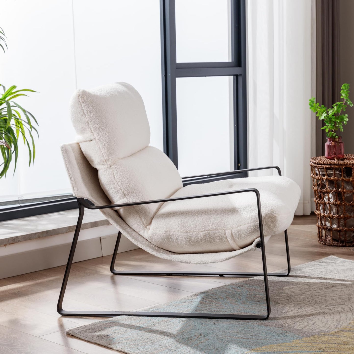 Sillón de Acento Moderno con Cojín Extra Acolchado - Butaca Elegante para Salón