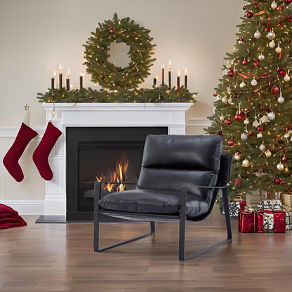Sillón de Acento Moderno con Cojín Extra Acolchado - Butaca Elegante para Salón