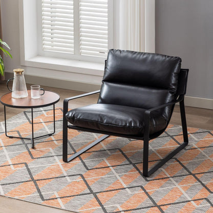 Sillón de Acento Moderno con Cojín Extra Acolchado - Butaca Elegante para Salón