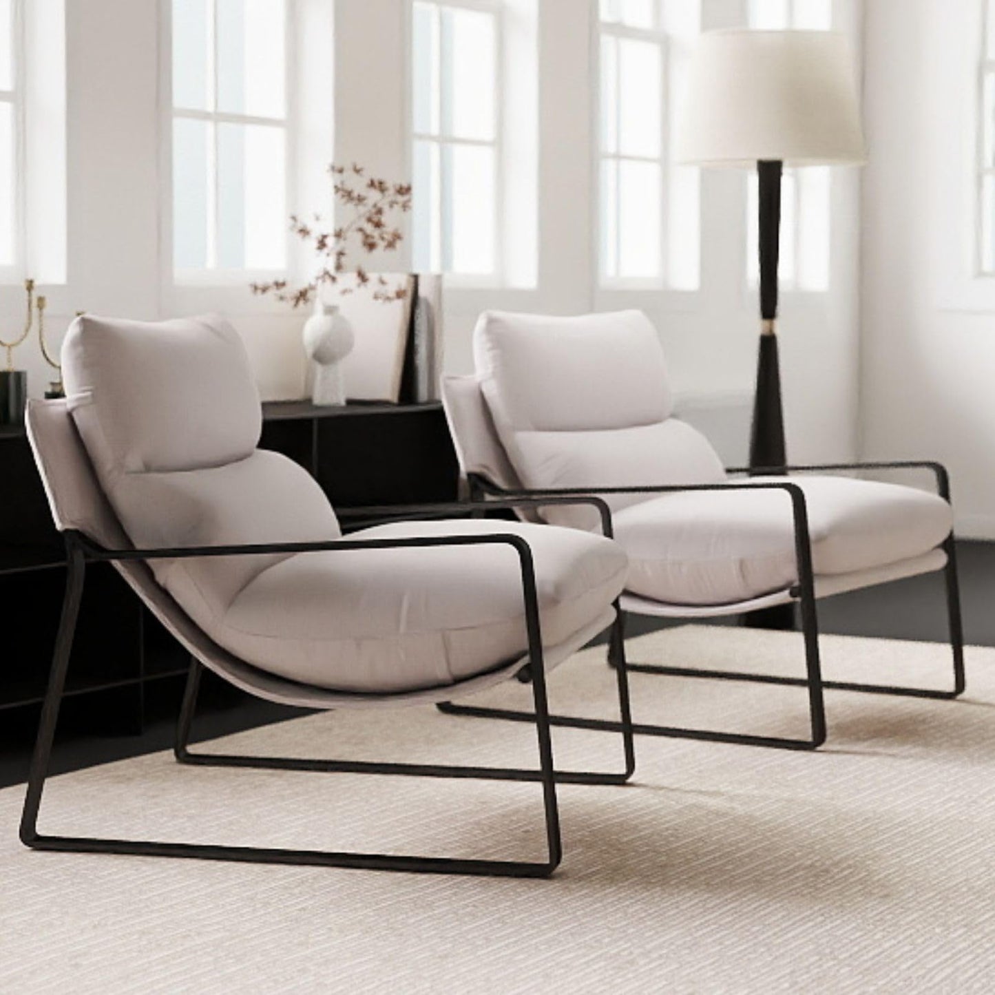 Sillón de Acento Moderno con Cojín Extra Acolchado - Butaca Elegante para Salón