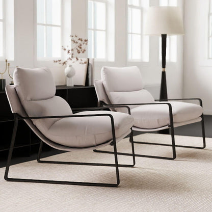 Sillón de Acento Moderno con Cojín Extra Acolchado - Butaca Elegante para Salón