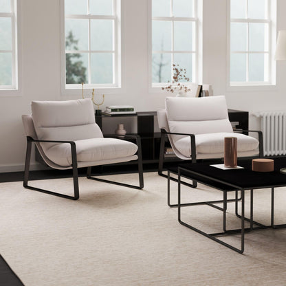 Sillón de Acento Moderno con Cojín Extra Acolchado - Butaca Elegante para Salón