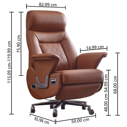 Sillón de Dirección con Masaje Luca - Silla de Oficina Ergonómica y Relax