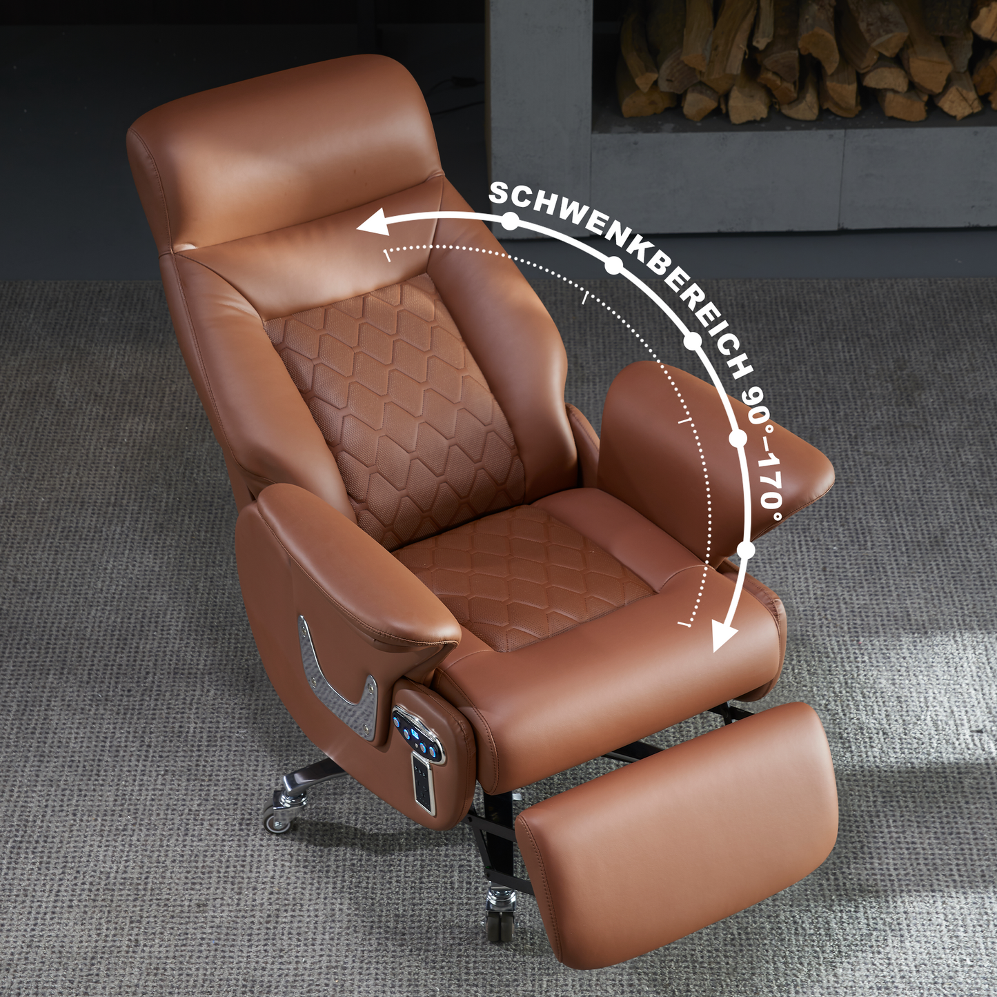 Sillón de Dirección con Masaje Luca - Silla de Oficina Ergonómica y Relax