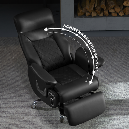 Sillón de Dirección con Masaje Luca - Silla de Oficina Ergonómica y Relax